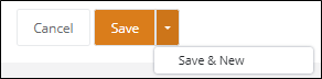 Save button drop-down open showing the Save & New option
