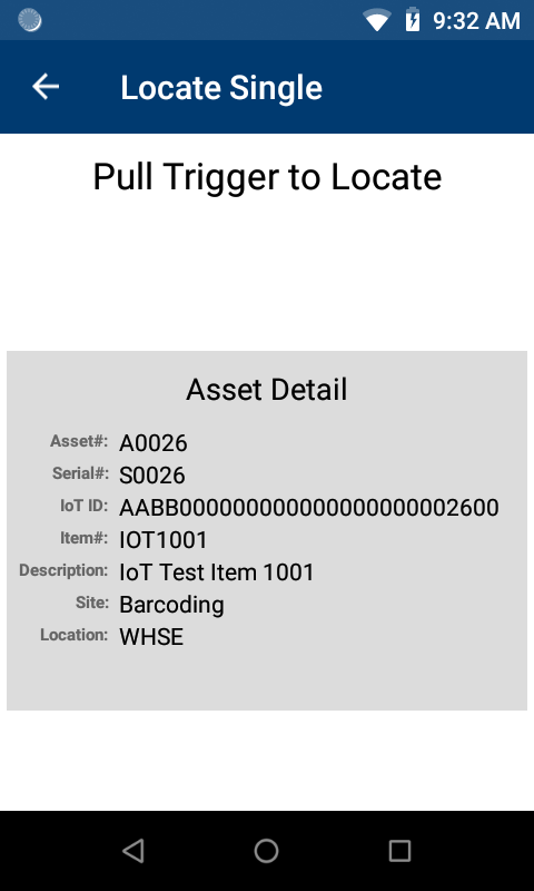 Locate screen